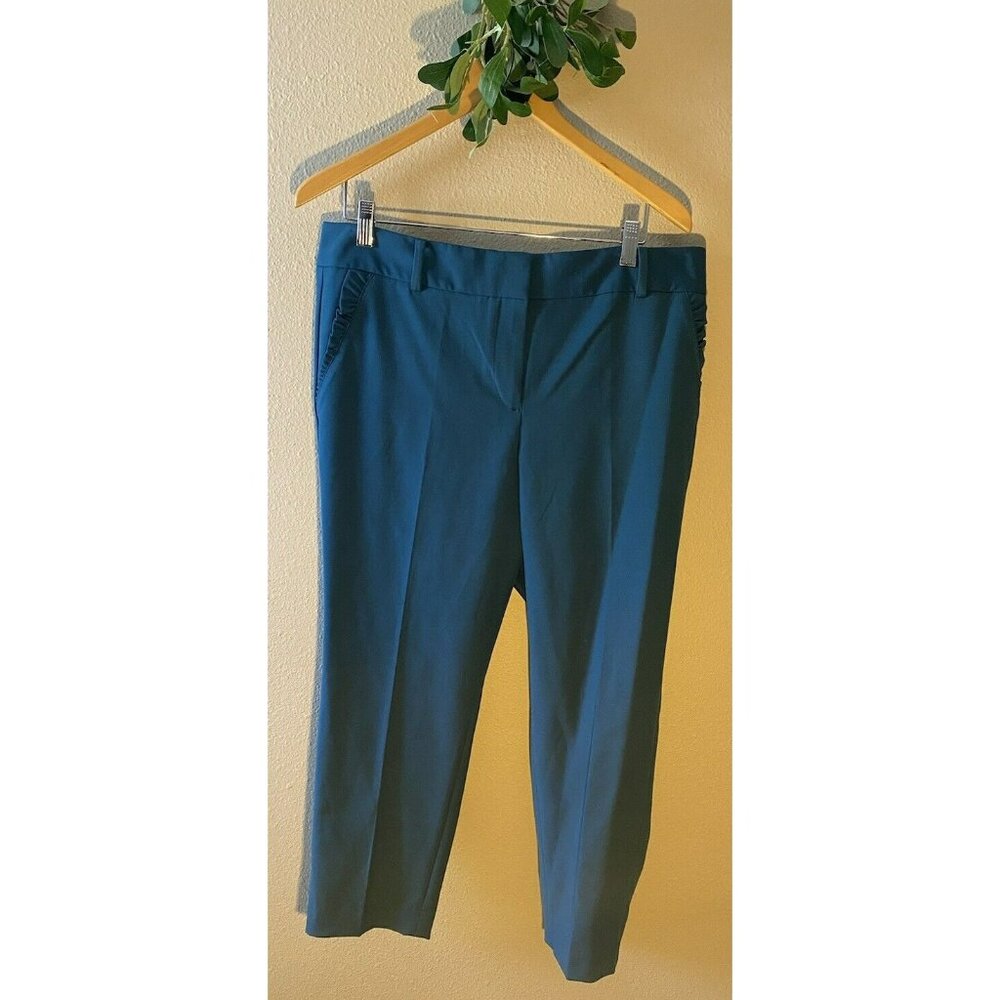 Talbots Teal Cropped Dress Pants